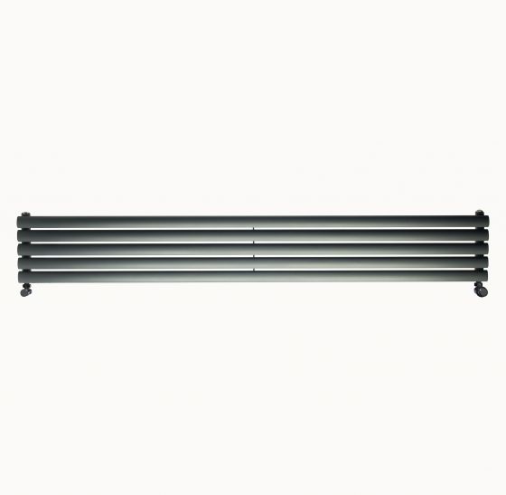 Ellipse designer radiator with horizontal bars in anthracite