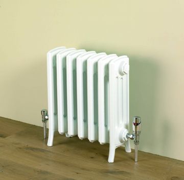 Etonian 475mm high radiator in Warm White RAL 9010