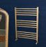 Midas towel rail in brushed gold paint effect