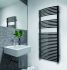 Robin Bow-fronted towel rail in anthracite