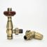 Traditional manual valves in antique brass finish