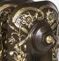 Nightingale ornate cast iron radiator in Farthing with gold highlights