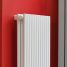 Tutti double vertical radiator in white
