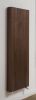 Woody vertical radiator in walnut veneer